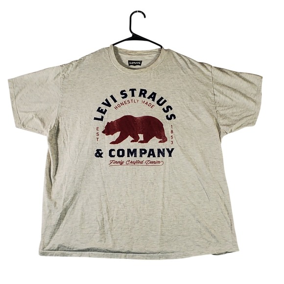 Levi Strauss & Co Other - Levi Strauss & Co Mens 2XL Graphic T Shirt Bear Company Est 1853‎ Crew Neck Tee